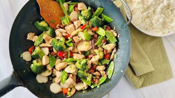 Almond Gai Ding with Tofu