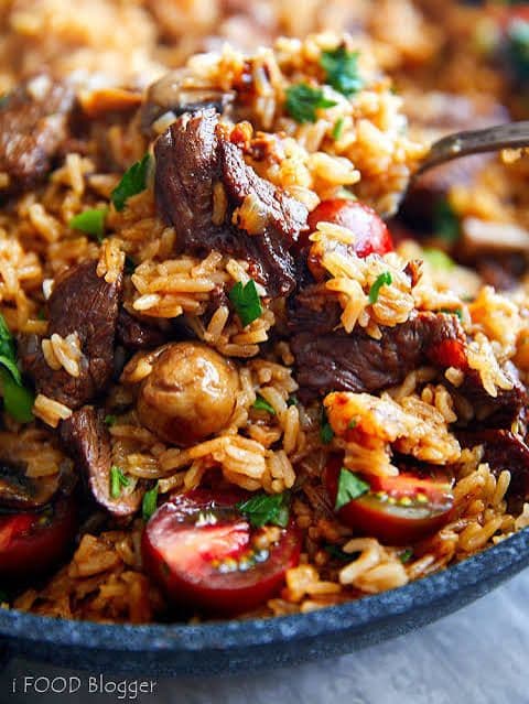 Beef & Tomato Fried Rice