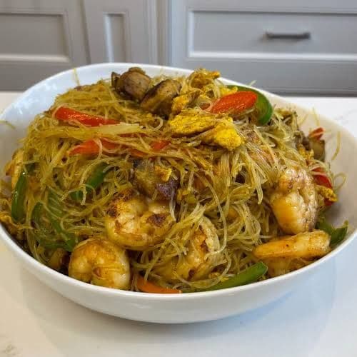 Singapore Noodles with Curry