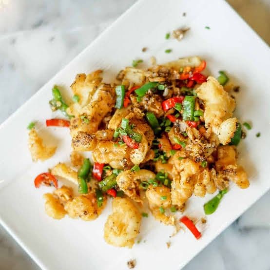 Squid with Pepper Salt with Shells