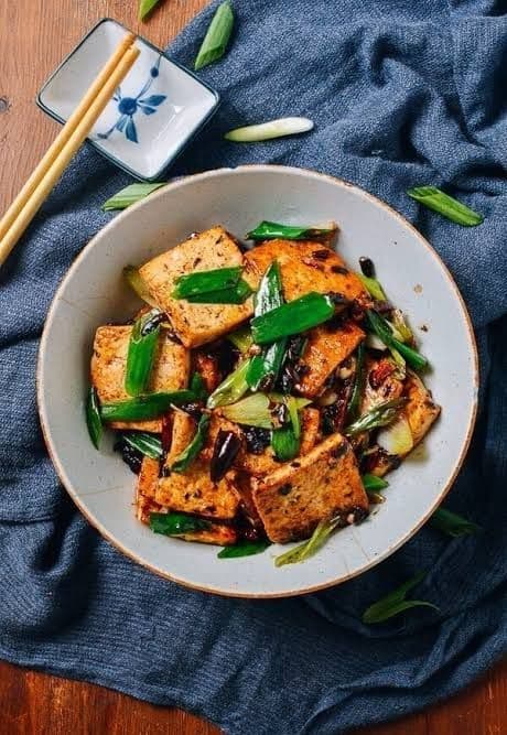 Tofu and Black Bean Sauce Chop Suey