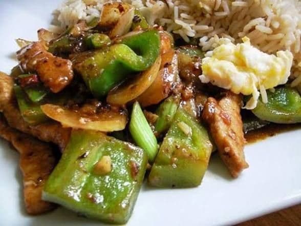 Pork with Black Bean Sauce